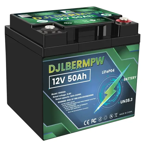 DJLBERMPW 12V 50Ah Deep Cycle Lithium Battery