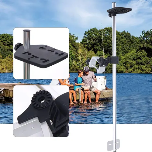 Douseiai Portable Universal 360° Adjustable Rotating Fishfinder Pole Mount
