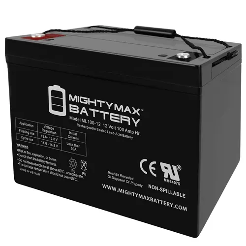 Mighty Max 12V 100Ah Replacement Battery Compatible with Minn Kota Trolling Motor Power Center