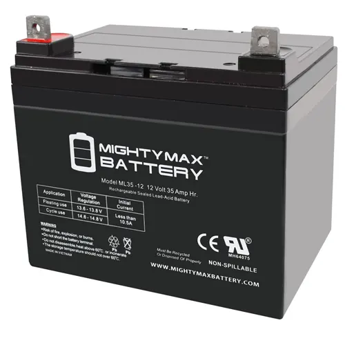 Mighty Max 12V 35AH Replacement Battery compatible with Minn Kota Sevylor Light Trolling Motor