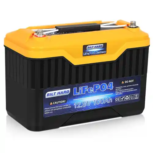 WEIZE 12V 100AH LiFePO4 Lithium Battery